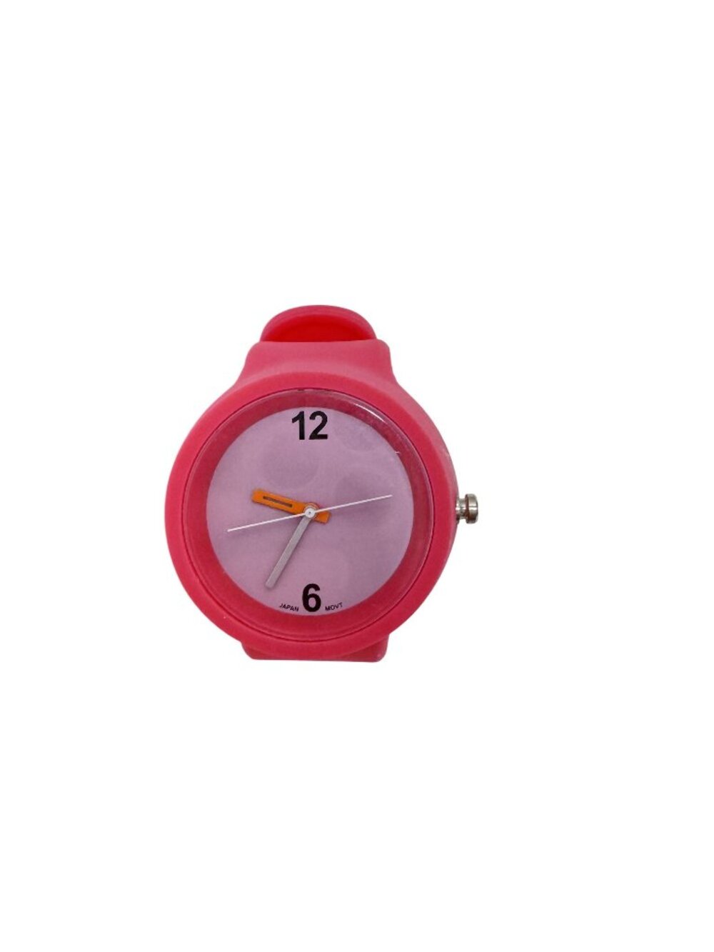 Pink Silicone Rubber Wrist Watch Vintage 90's Women Girls